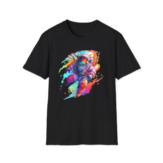 Colorful Astronaut Graphic Unisex Softstyle T-Shirt - Perfect for Space Lovers